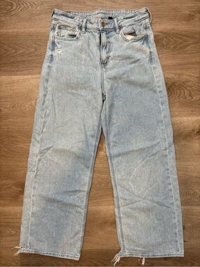 American Eagle Outfitters Women’s Dreamy Drape Baggy Wide-Leg Jean